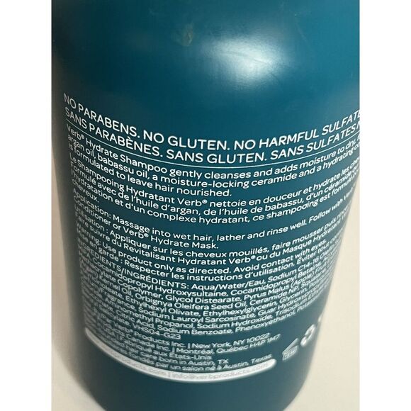 Verb Cleanse Nourish Moisture Hydrate Shampoo 32 oz - Picture 4 of 5